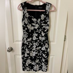 WHBM Black & Floral Dress